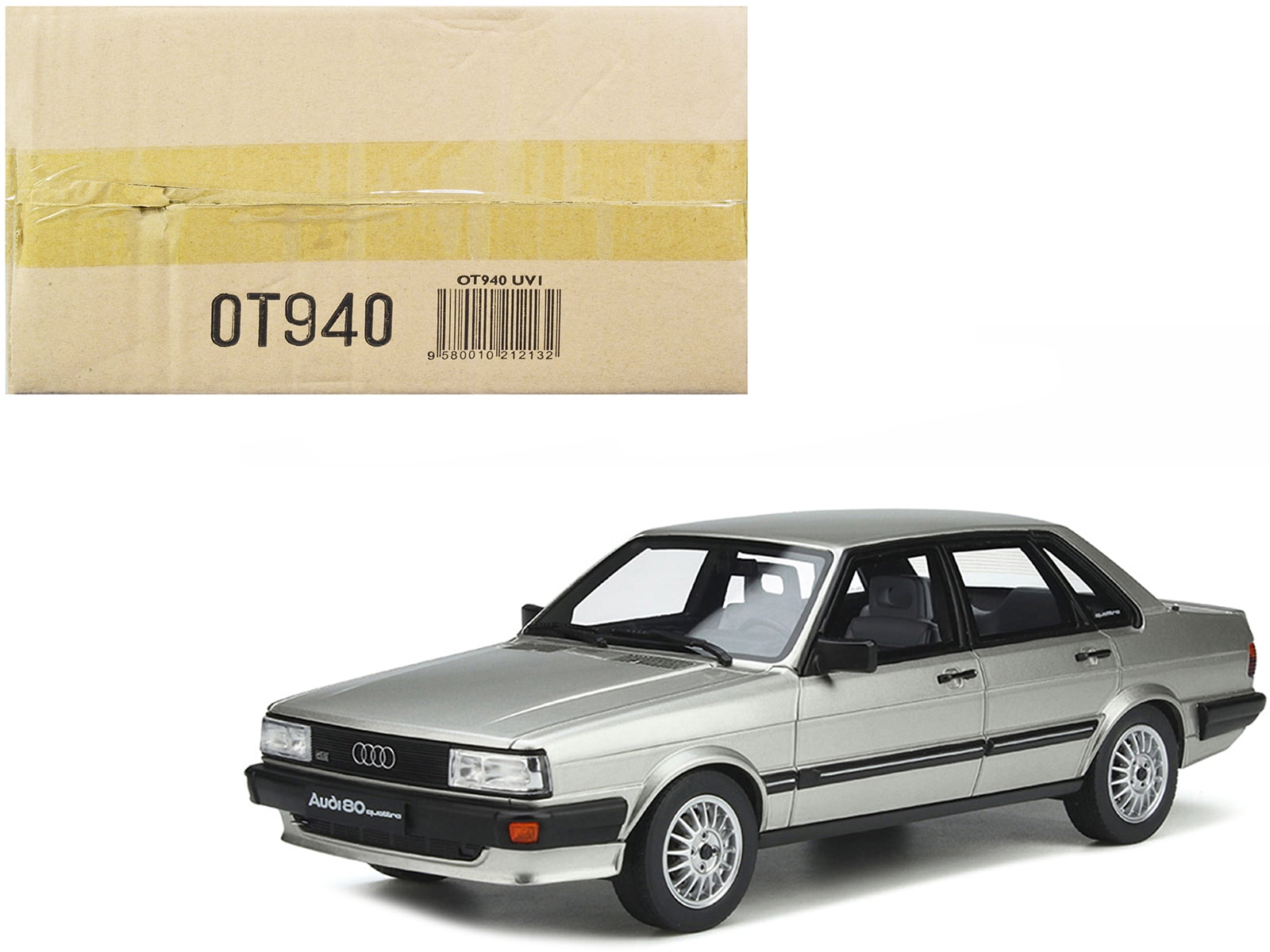 1983 Audi 80 Quattro Zermatt Silver Metallic with Black