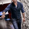 thumbnail image 1 of Chaleco de un solo pecho para hombre, chaqueta para hombre, chaleco de traje con estampado de espiga clásico vintage para hombre, chaleco informal de mezcla con cuello en V para hombre, 1 of 4