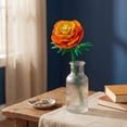 thumbnail image 4 of Brickcraft Bricktanicals Ranunculus Building Kit (50-Piece Set), Orange Bloom with Adjustable Stalk, Build Your Own Bouquet Decor, Gift for Adults and Teens, Ages 8+, 4 of 8