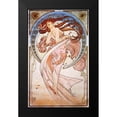 thumbnail image 2 of Mucha, Alphonse 10x14 Black Modern Framed Museum Art Print Titled - Dance, 1898, 2 of 5