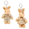 thumbnail image 3 of Runquan Couple Keychains Valentine's Day Plush Toys Keychains for Bags Handbag Purse Rabbit, 3 of 8