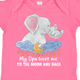 thumbnail image 4 of Inktastic My Opa Loves Me to the Moon and Back Elephant Family Boys or Girls Baby Bodysuit, 4 of 5