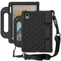 Feishell For Samsung Galaxy Tab A7 10.4-Inch 2020 (SM-T500/T505/T507) with Pencil Holder Adjustable Shoulder/Hand Strap Kickstand Rubber Three Layer Convertible Handle Cover Kids Friendly, Black