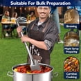 thumbnail image 2 of 100QT Stainless Steel Seafood Boiling Kit with 48" Mixing Paddle, 200,000BTU Propane Burner for Outdoors Cooking, Large Stock pot w/Basket for Shrimp, Lobster, Crab Crawfish, Turkey Deep Fryer, 2 of 7