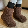 thumbnail image 3 of Owordtank Girls Mid Calf Fur Boots Winter Snow Boots Flat Heel Warm Boot Outdoor Shoes for Kids, 3 of 6