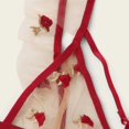 thumbnail image 3 of Gibobby Tangas de mujer sexy encaje Día de San Valentín Sujetador Lencería Tanga Ropa de dormir sexy Nueva flor G-String Ropa interior de encaje Íntimos(Rojo, M), 3 of 5