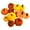 Orange, variant on 12Pcs Velvet Pumpkin,Workmanship Fall Halloween Decoration Prop