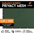 thumbnail image 3 of Heavy Duty Privacy Screen Fence, 8.5' x 100' GREEN - 90% Visibility and UV Blocking, Easy Installation, Breathable Mesh for Yard, Garden, Greenhouse, Plant Nursery, Pet Kennel, Dog Run by Xpose Safety, 3 of 5