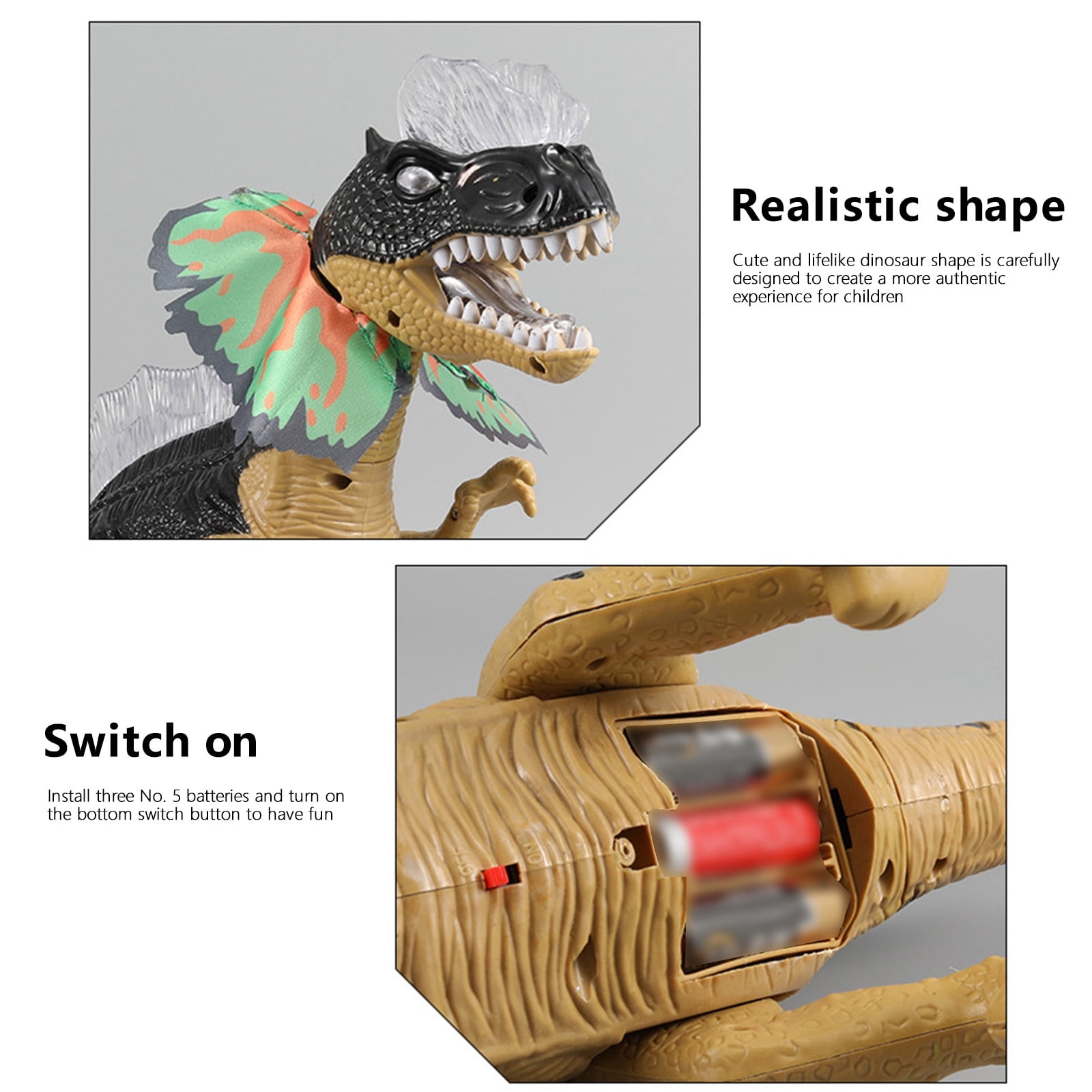 Camnix Dinosaur, Walking Dinosaur, Dinosaur Robot, With Realistic Dinosaur, Moves While Making Roaring Sound