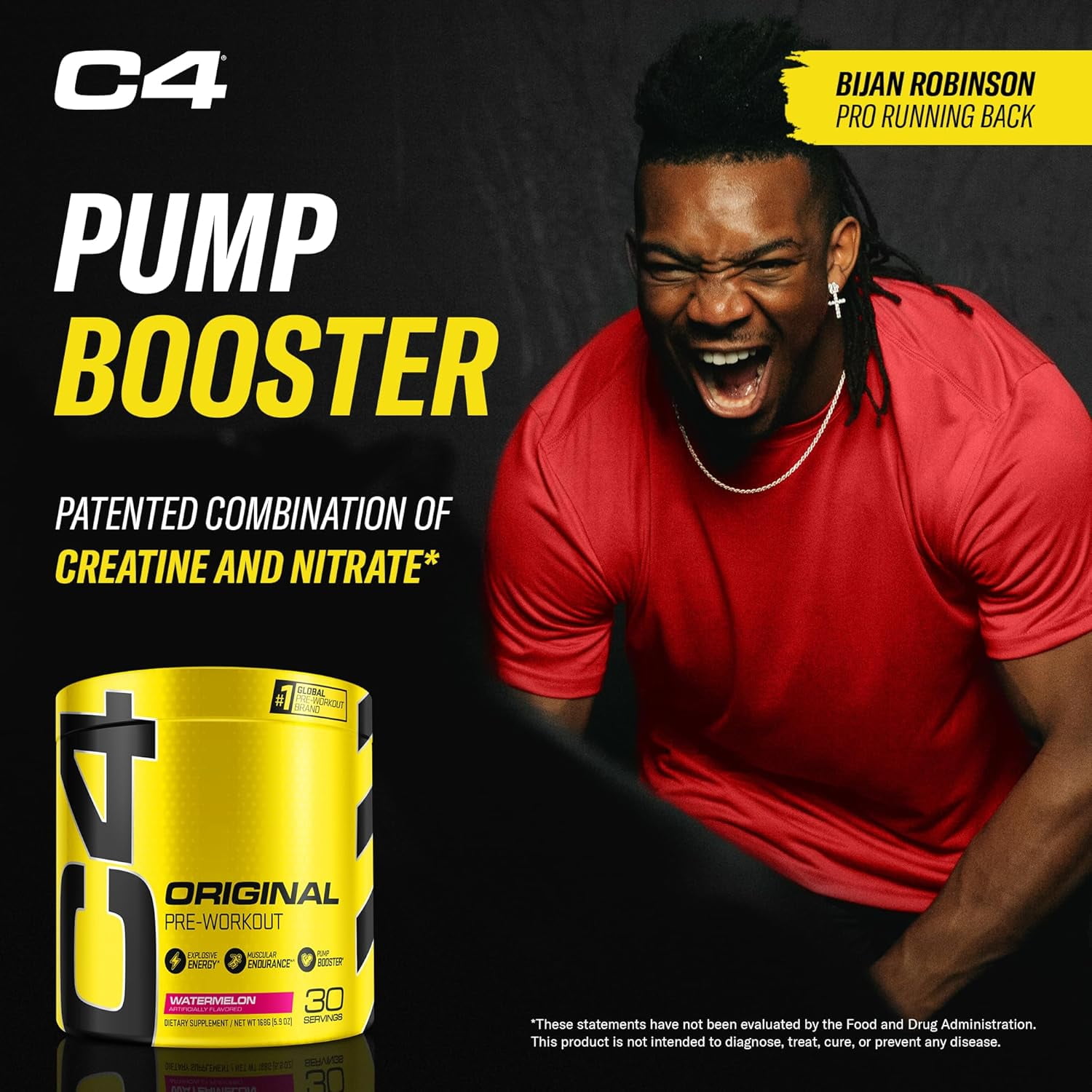 C4 Original Pre-Workout Powder, Watermelon, 30 Servings