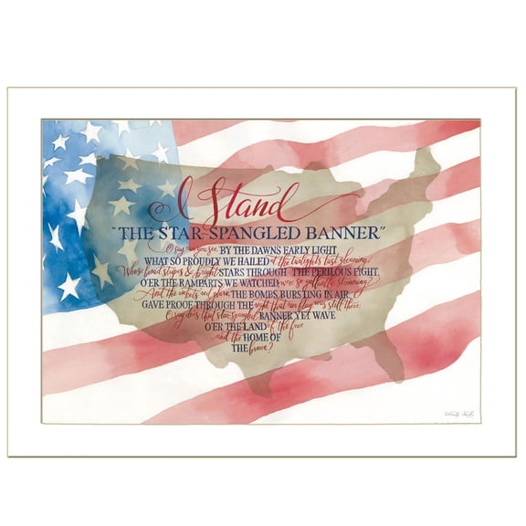 TrendyDecor4U I Stand By Cindy Jacobs Ready To Hang Framed Print CIN844-712W