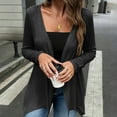 thumbnail image 3 of Cardigans for Women Solid Color Long Sleeve Soft Open Front Elegant Long Kimono Cardigan,Womens Fall Winter Comfortable Lightweight Thin Coats Casual Loose Jackets Tops Size S-XXL, 3 of 6