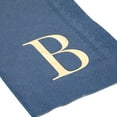 thumbnail image 3 of Sparkle and Bash Monogrammed Paper Napkins - Gold Foil Initial Letter B - For Wedding & Engagement Party - Disposable Navy & Gold Cocktail Napkins - 100 Pack, 3-Ply - 4.3 x 7.75 in, 3 of 3