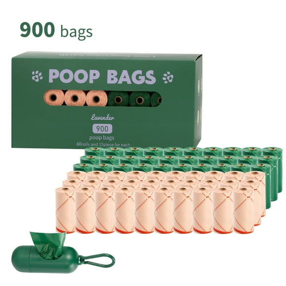 Thickened Degradable Dog Waste Bags   Leash-Mounted Dispenser - Eco-Friendly Poop Bags for Dogs, Leak-Proof & Easy Tear Outdoor Essentials