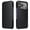 Black, variant on Dteck Leather Case for iPhone 18 Pro, Top Grain Genuine Leather Folio Protective Phone Cover,Red