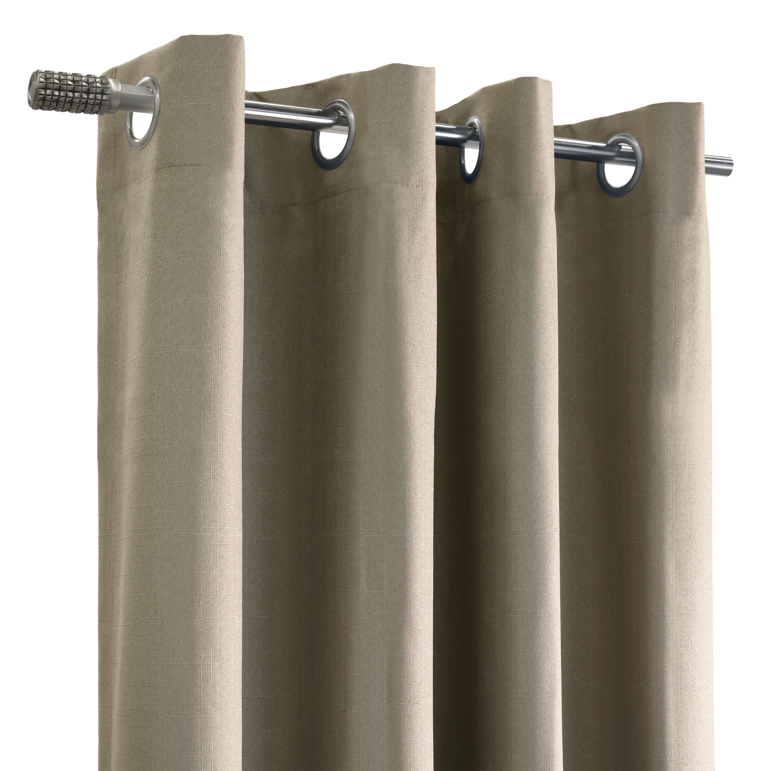 Belleville Total Blackout SilverClear Curtain Panel - Pair each 52" x 63" in Taupe