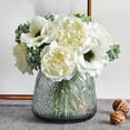 thumbnail image 3 of Clearance Desktop Ornament under $5,Cheers US Real Peony Bouquet PU Life Like Realistic Artificial Flowers For Decor Wedding Crafts, 3 of 3