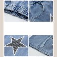 thumbnail image 4 of Odeerbi 5-16 Years Teen Girls Wide Leg Jeans Raw Hem Denim Pants Spring Casual Star Printed Cowboy Pants, 4 of 5