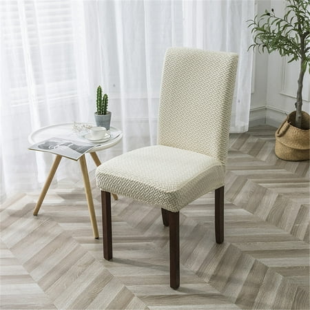 Chair Covers for Dining Room, Polyester Stretch Spandex Textured Grid