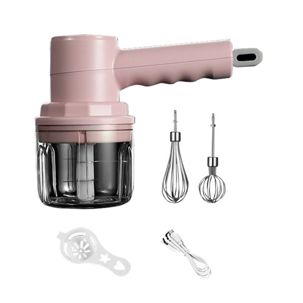 2In1 Electric Garlic Chopper Electric Whisk Wireless Portable