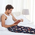 thumbnail image 5 of Hirioo Christmas Critters Delight for Men's PJ Pajama Pants Sleep Pants Men's Home Trousers with Pockets,S-3XL-3X-Large, 5 of 6