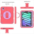 thumbnail image 2 of Decase for iPad Mini 6th Gen Military Grade Protection Case,Built-in Rotation Ring Stand,with Shoulder Strap & Hand Strap,with Pen Holder,Rugged Shockproof Heavy Duty Case Cover,Redpurple, 2 of 10