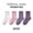 Purple, variant on HUANBAI Soft Kids Crew Socks For Girls Everyday Comfortable School Ankle Socks With Non Grip For Toddler Children Non Athletic Play Socks / Black(5-8 Years)