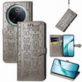 thumbnail image 4 of Étui Rabattable pour FOXDOCK Vivo Y300 Pro, Chat et Chien en Cuir PU Embossé avec Fentes pour Cartes, Support, 4 of 6