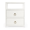 thumbnail image 6 of Home Square Transitional Wood Nightstand in White Finish - Set of 2, 6 of 11