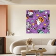 thumbnail image 4 of Hello Kitty Thanksgiving halloween Canvas Wall Art Cartoon Wall Decor | HD Printed & Wooden framed wall art | Modern Wall Decor for Gift | Kids Room Decor | Made in USA 8x8 Inch, 4 of 5