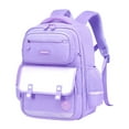 thumbnail image 4 of Backpack for School Lightweight Durable British Style Large Capacity Bookbag with Adjustable Padded Straps(Purple), 4 of 6