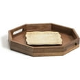thumbnail image 2 of Kalmar Home Acacia Wood 17-Inch Octagon Tray, 2 of 4