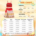 thumbnail image 3 of Jurebecia Princess Costume for Girls Adventure Moana Dress Outfit Two-Pieces Crop Top Skirt Set Birthday Party Clothes Child 120 cm 5-6 Years, 3 of 17
