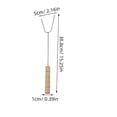 thumbnail image 2 of Barbecue Forks Stainless Steel with Wood Handle for Sausage 6Pcs, 2 of 5