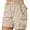Khaki, variant on Women's Hiking Cargo Shorts Quick Dry Lightweight Summer Shorts for Women Drawstring Travel Outdoor Shorts