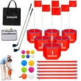 thumbnail image 1 of Juego de golf en el patio trasero DHXGON con 2 palos, campo de 6 hoyos para toda la familia, 1 of 7
