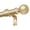 Gold, variant on HEI! DEAR 1" Matte Black Round Ball Adjustable Single Curtain Rod for Windows,30-60"