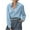 Blue, variant on BiZtdJrK Womens Casual Work Collared Blouses Wrinkle Free Long Sleeve Button Down Shirts Loose Fit Solid Business Dress Shirt Purple XL