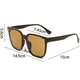 thumbnail image 3 of Gafas de sol cuadradas retro de gran tamaño para mujer Protección de gafas de sol de estilo clásico de moda, 3 of 6