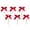 Red, variant on 6 Pack Pearl Flocked Velvet Bow Ornaments, 4 x 6 Inch Christmas Tree Hanging Bows for Holiday Wreath Garland Mantel Window Door Wall Party Decor