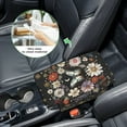 thumbnail image 5 of Renewold Butterfly Moon Floral Car Center Console Cover Universal Armrest Box Protector Scratch Resistant Wear-Resistant Arm Rest Cover Pad with Pockets Storage Bag Vehicle Accessories, 5 of 9