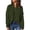 Army Green, variant on Lilgiuy Women's Casual Solid Color Long Sleeve V-Neck Ruched Pullover Blouse Tops,Navy,6 2022 Fall Winter