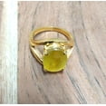 thumbnail image 3 of 928 Sterling Silver Gold Plated Natural Certified Yellow Sapphire/Pukhraj 7 Carat Astrology Ring For Men & Women, 3 of 3