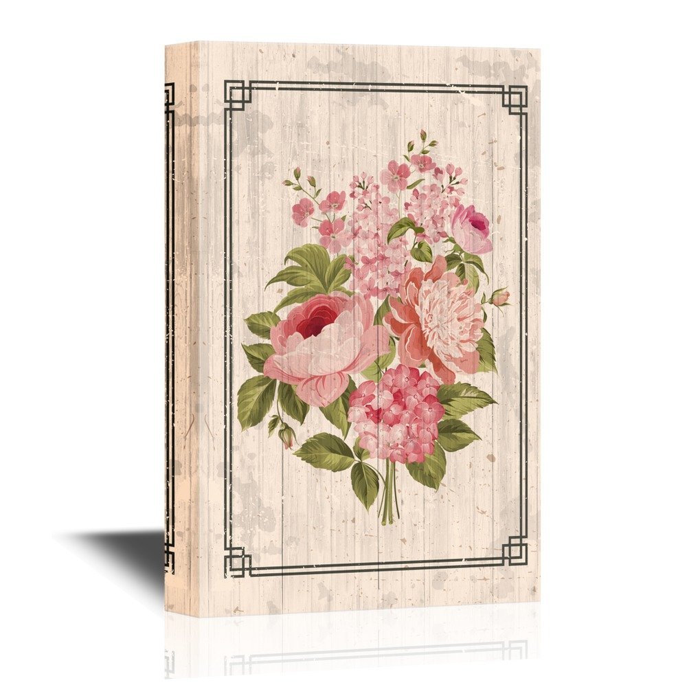 wall26 Canvas Wall Art Beautiful Pink Flowers Gallery Wrap Modern