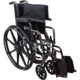 thumbnail image 2 of Roscoe Medical K3-Lite Wheelchair, 18" Seat with Swing Away Footrests, 300 lb Weight Capacity, 2 of 3