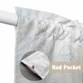 thumbnail image 4 of Blue Seahorse Coastal Swag Valances for Windows, Kitchen Curtains 36 Inch Length 2 Panels Set, Summer Beach Nautical Ocean Coral Short Curtains for Small Windows Rod Pocket Cafe Curtains 28"x36", 4 of 8