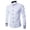 White, variant on Mens Summer Shirts, Mens Long Sleeve Shirt Design Sense Grid Line Casual Solid Color Button Down Slim Fit Woven Grey XL