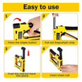 thumbnail image 4 of Nail Stapler for Woodworking Furniture Heavy Duty Construction Picture Frame Staple Metal Hand Tool Nailing Equipment, 4 of 5