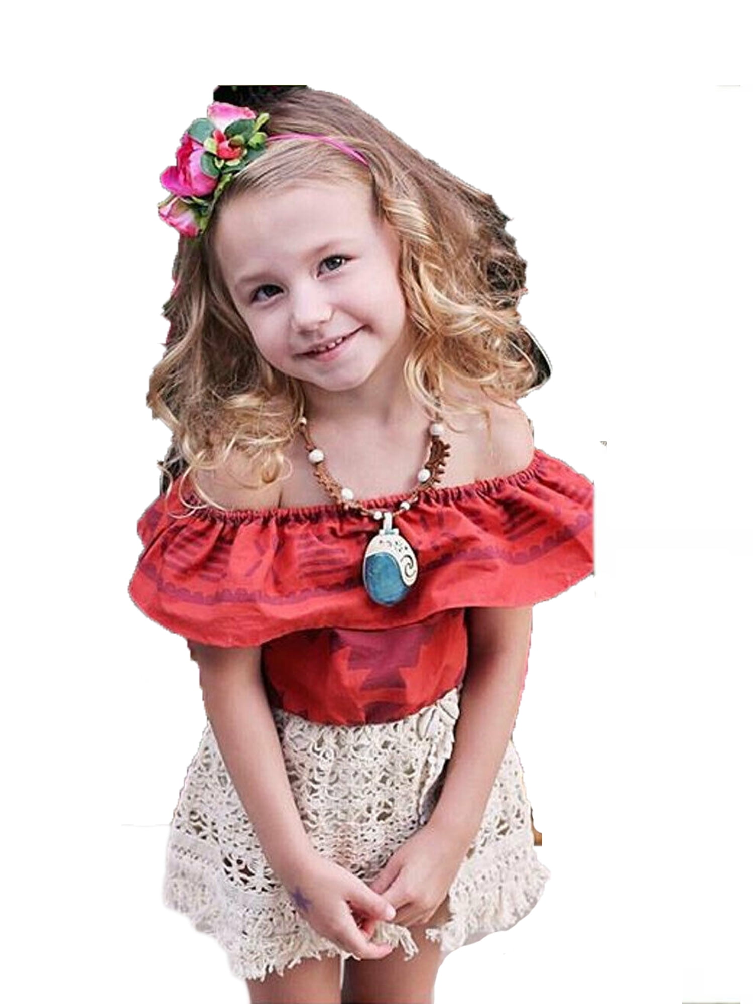 Us Toddler Baby Girl Moana Costume Polynesian Princess Fancy Dress Sundress Tops Girls Clothing Sizes 4 Up Clothing Shoes Accessories