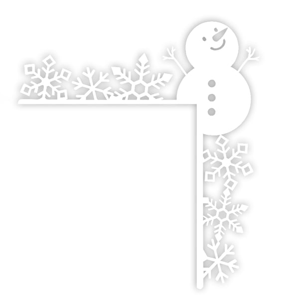 Del Marco La Puerta Adorno Navideño para Actividades Navideñas (muñeco Nieve)